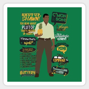 Burton Guster Quotes - Psych Sticker